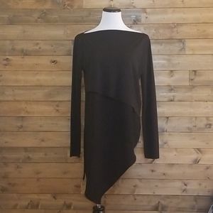 ZARA - Asymmetrical Black Tunic - NWT - Large